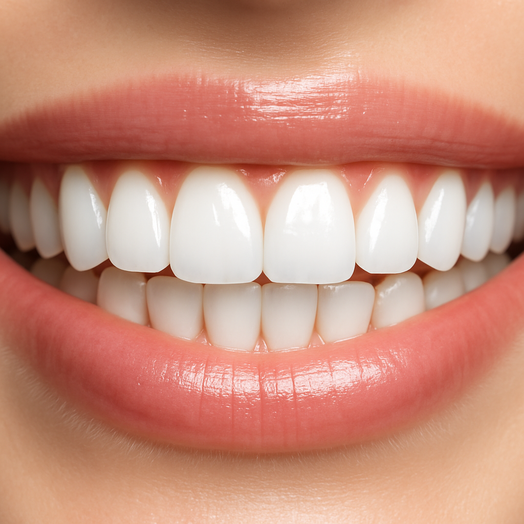 Sparkly White smile design example